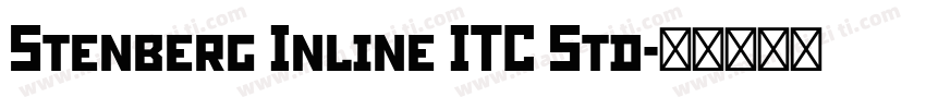 Stenberg Inline ITC Std字体转换